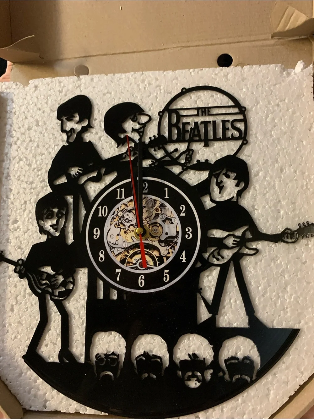 Beatles Custom Vinyl Record Wall Clock